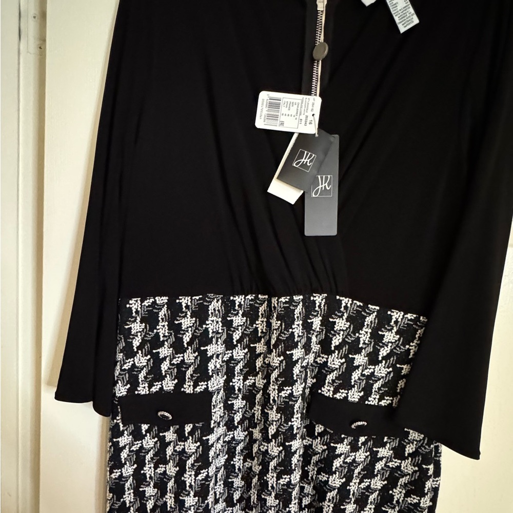Joseph Ribkoff Black and White dress.FREE GIFT WITH THIS PURCHASE. - Picture 2 of 7